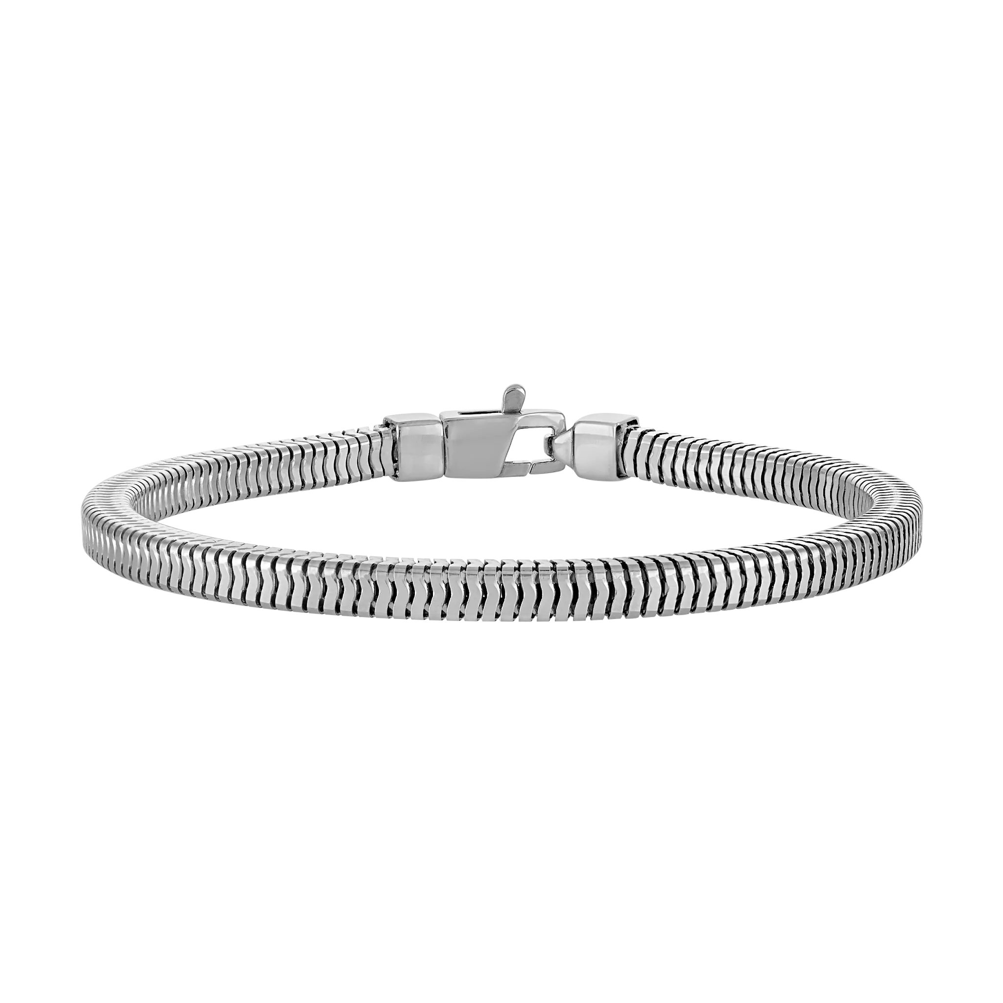 Dial Icon Squared Snake Chain Bracelet BVB1203-WSNA | Bulova